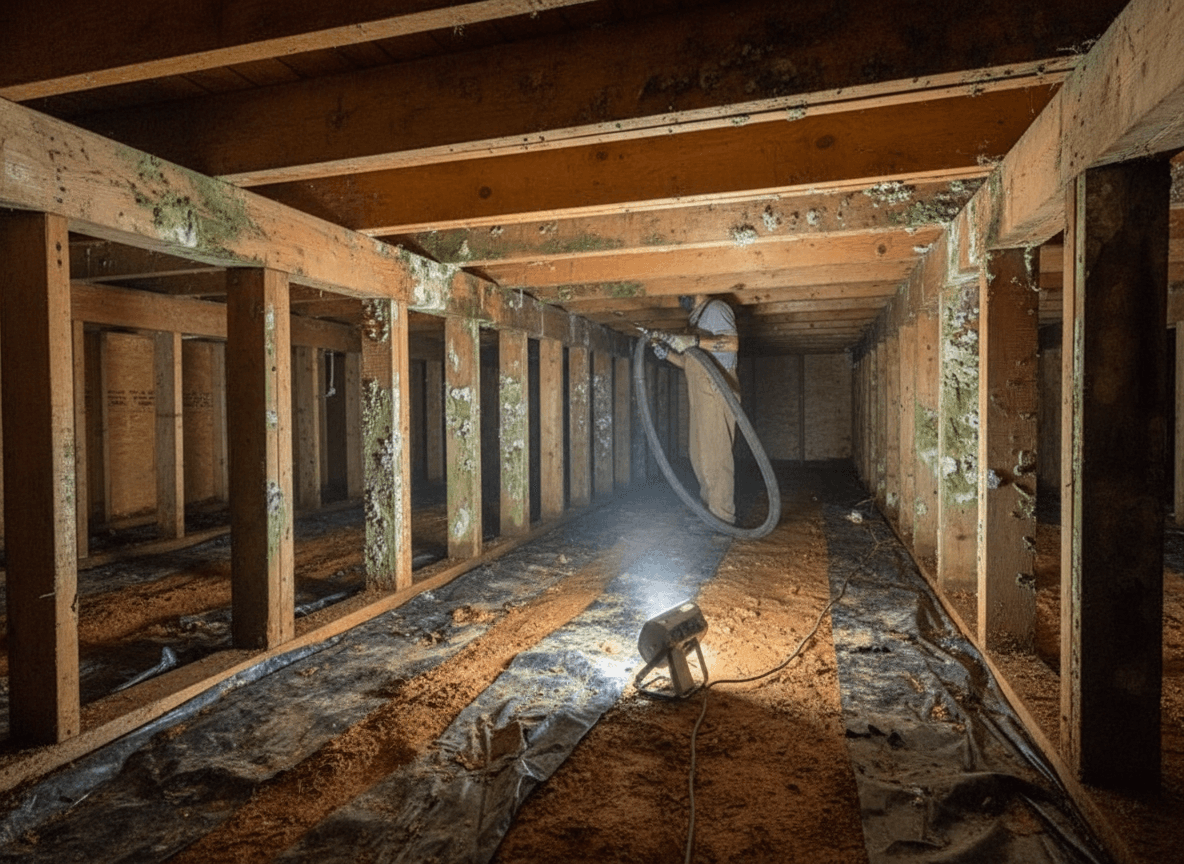 Crawl-Space Mold Remediation